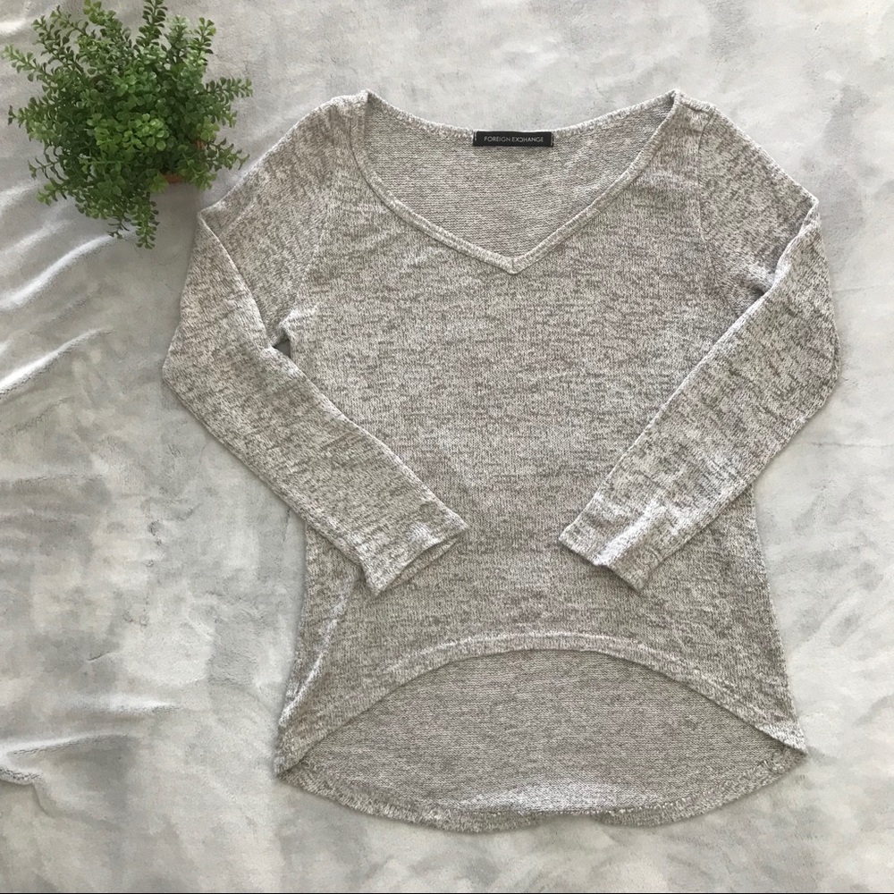 Foreign Exchange Lightweight Oatmeal Sweater